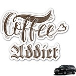 Coffee Addict Graphic Car Decal (Personalized)