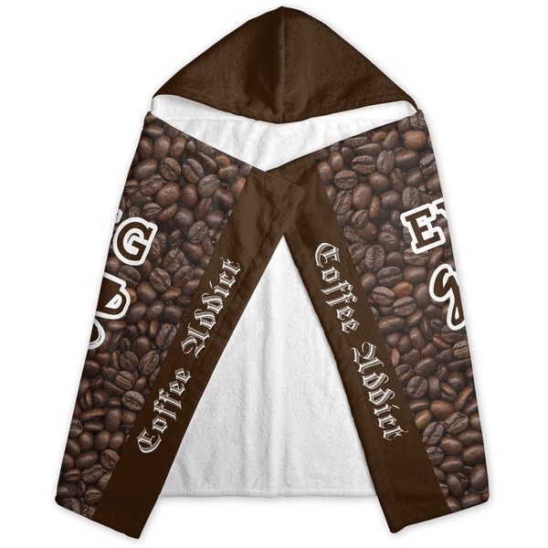 Coffee Addict 2 Hooded Towel - Folded