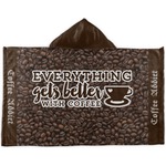 Coffee Addict Kids Hooded Towel (Personalized)