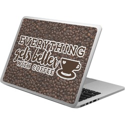 Coffee Addict Laptop Skin - Custom Sized (Personalized)