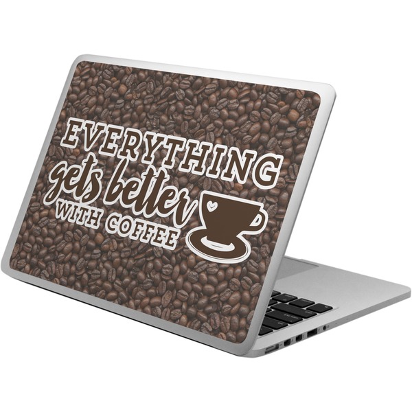 Custom Coffee Addict Laptop Skin - Custom Sized