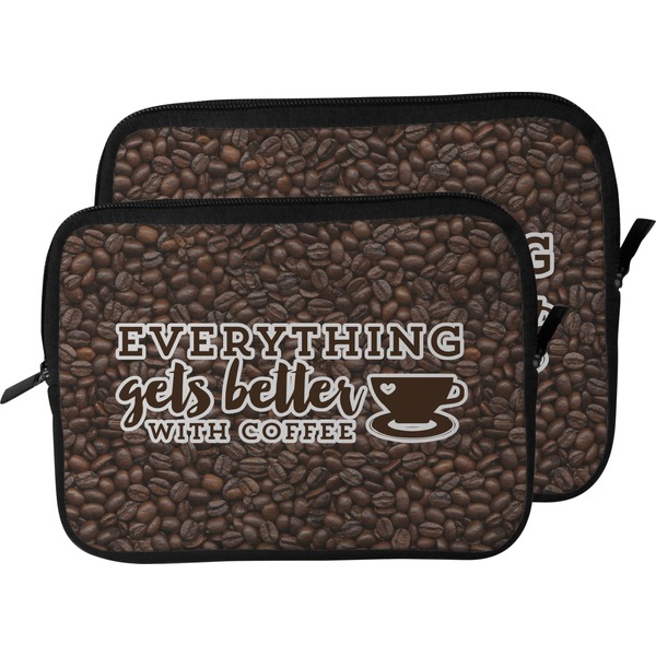 Coffee Addict 2 Laptop Sleeve (Size Comparison)