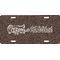 Coffee Addict Front License Plate (Personalized)