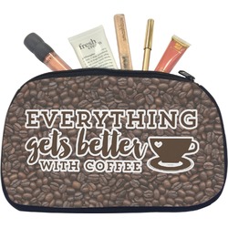 Coffee Addict Makeup / Cosmetic Bag - Medium
