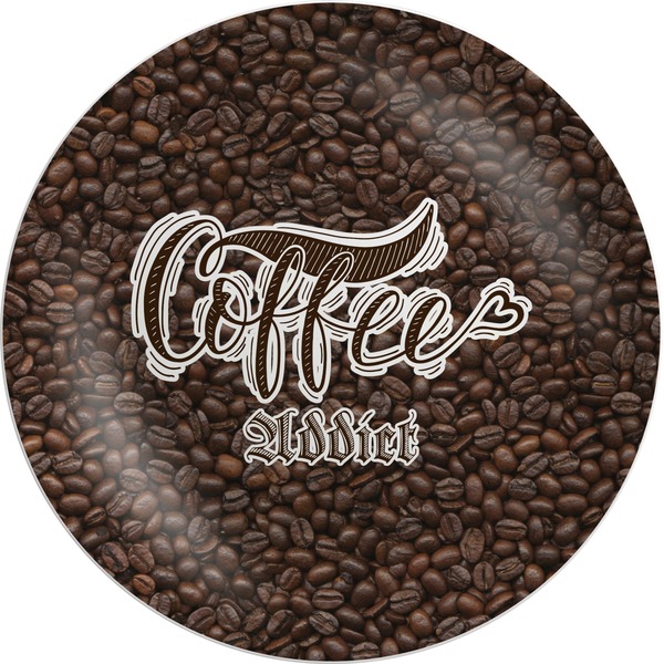 Custom Coffee Addict Melamine Plate (Personalized)