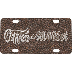 Coffee Addict Mini / Bicycle License Plate (4 Holes)