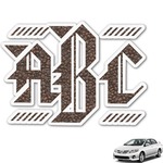 Coffee Addict Monogram Car Decal (Personalized)