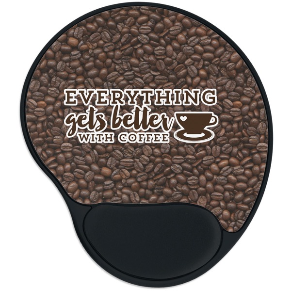 Custom Coffee Addict Mouse Pad with Wrist Support
