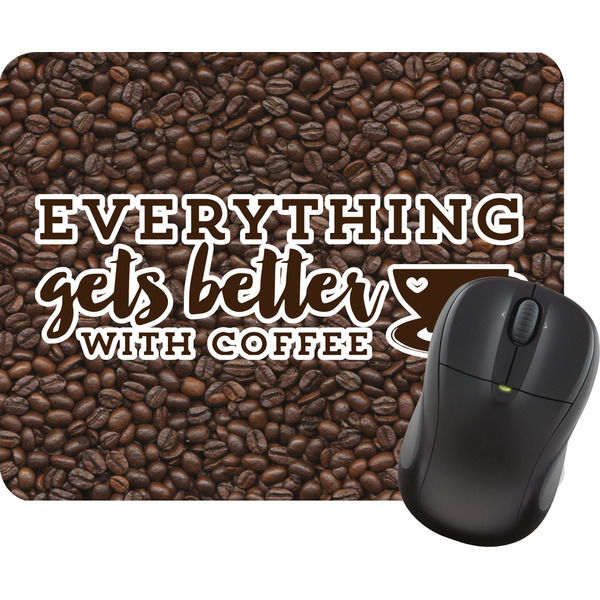 Custom Coffee Addict Rectangular Mouse Pad