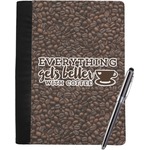 Coffee Addict Notebook Padfolio - Large