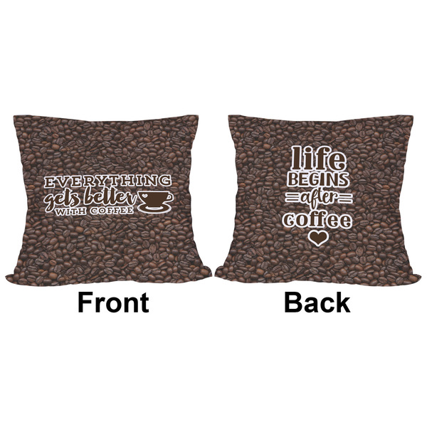 Coffee Addict 2 Outdoor Pillow - 16x16