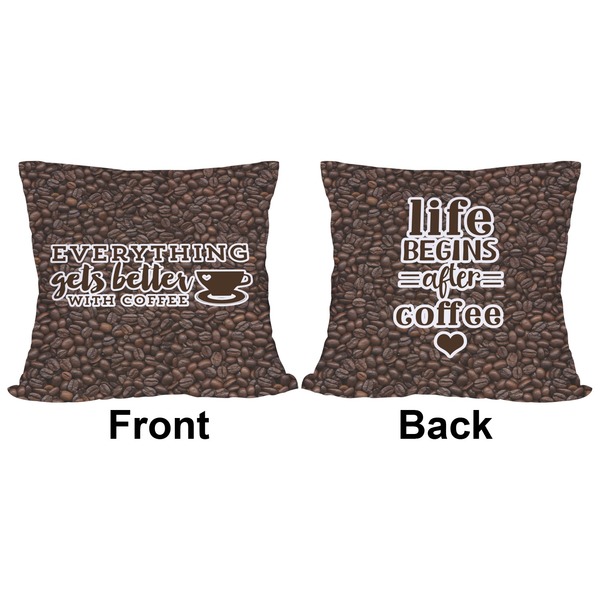 Coffee Addict 2 Outdoor Pillow - 18x18
