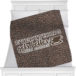 Coffee Addict Minky Blanket (Personalized)