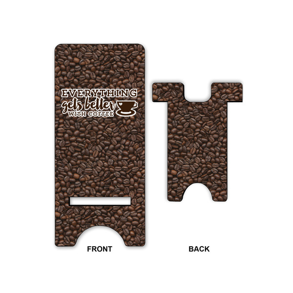 Coffee Addict 2 Phone Stand - Front & Back