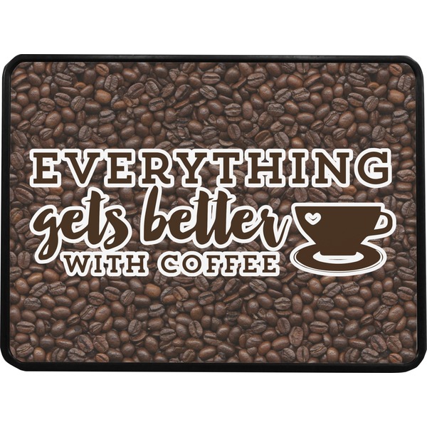 Coffee Addict 2 Rectangular Car Hitch Cover w/ FRP Insert