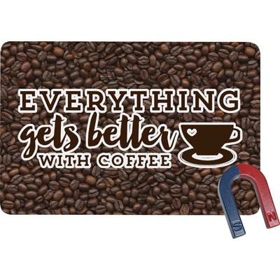 Coffee Addict Rectangular Fridge Magnet (Personalized)