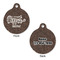 Coffee Addict 2 Round Pet Tag - Front & Back