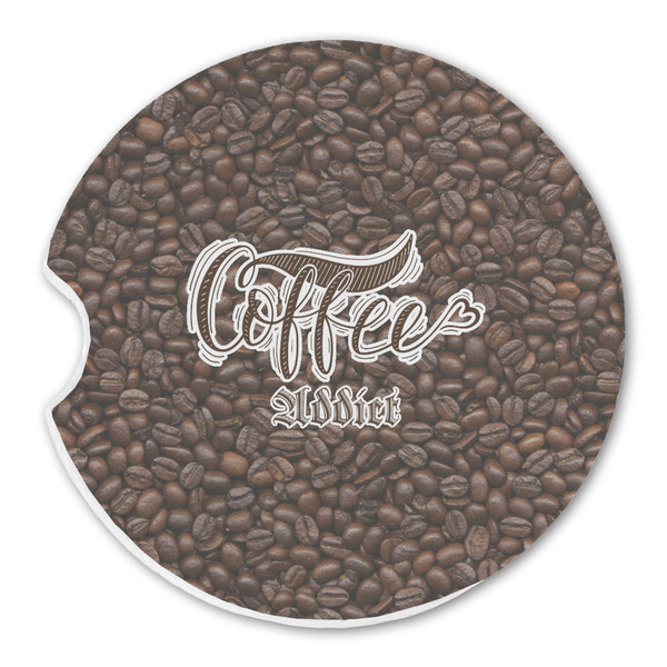 Coffee Addict 2 Sandstone Car Coaster - Single