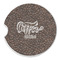 Coffee Addict Sandstone Car Coaster - Single (Personalized)