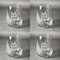 Coffee Addict 2 Set of Four Personalized Stemless Wineglasses (Approval)