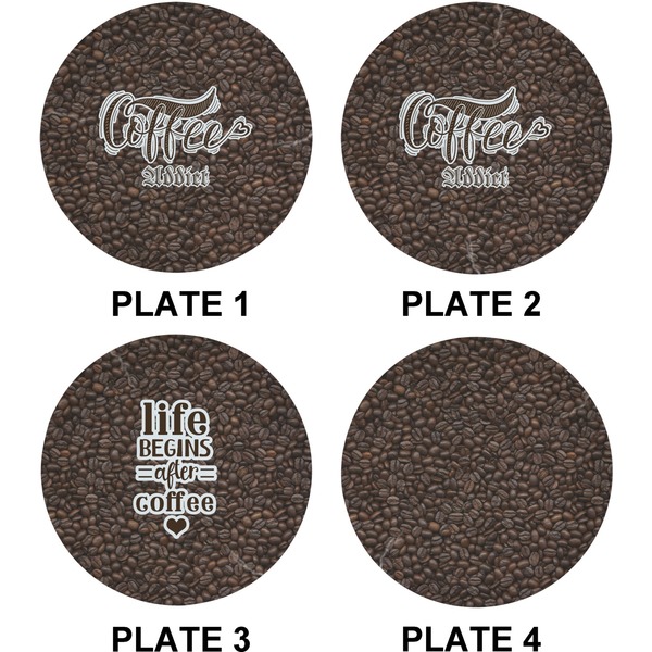 Coffee Addict 2 Set of Lunch / Dinner Plates (Approval)