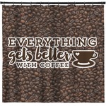 Coffee Addict Shower Curtain (Personalized)