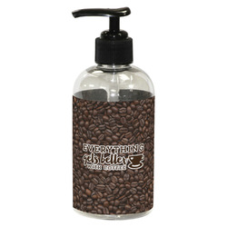 Coffee Addict Plastic Soap / Lotion Dispenser (8 oz - Small - Black)