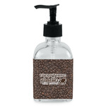 Coffee Addict Glass Soap & Lotion Bottle - Single Bottle