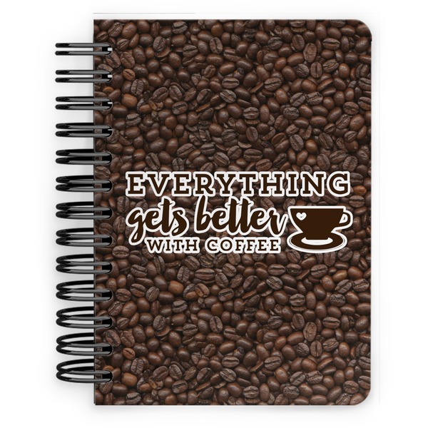 Custom Coffee Addict Spiral Notebook - 5x7