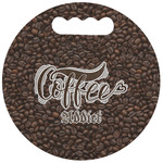 Coffee Addict Stadium Cushion (Round) (Personalized)
