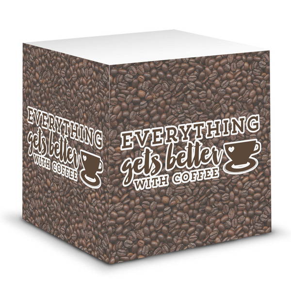 Custom Coffee Addict Sticky Note Cube