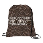 Coffee Addict Drawstring Backpack (Personalized)
