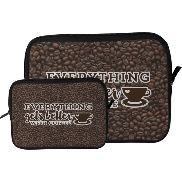 Coffee Addict 2 Tablet Sleeve (Size Comparison)