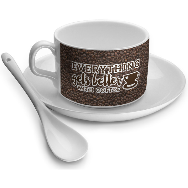 Custom Coffee Addict Tea Cup - Single