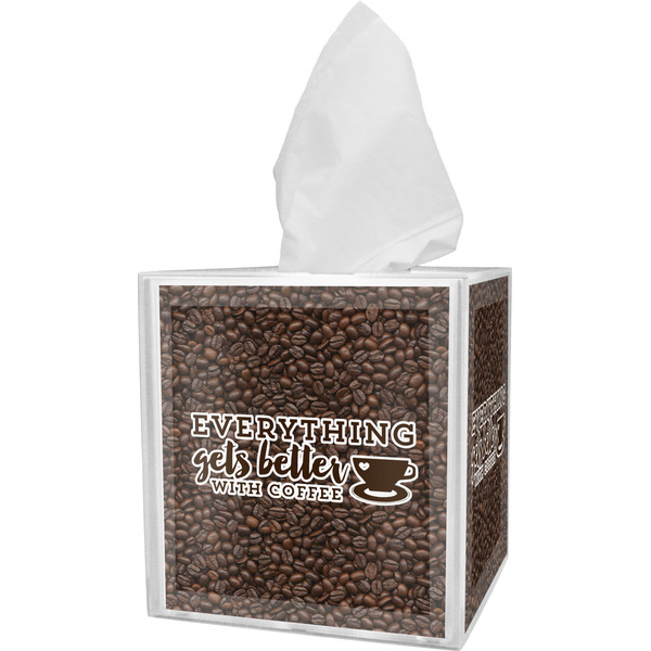 Custom Coffee Addict Tissue Box Cover