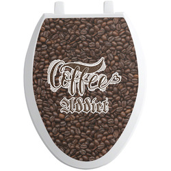 Coffee Addict Toilet Seat Decal - Elongated (Personalized)