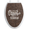 Coffee Addict Toilet Seat Decal - Elongated (Personalized)