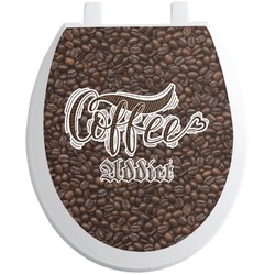 Coffee Addict Toilet Seat Decal (Personalized)