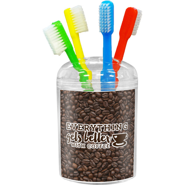 Custom Coffee Addict Toothbrush Holder