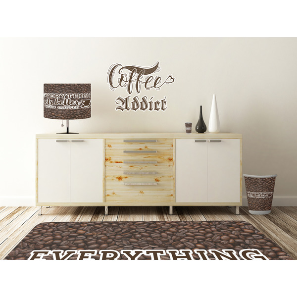 Coffee Addict 2 Wall Graphic Decal Wooden Desk