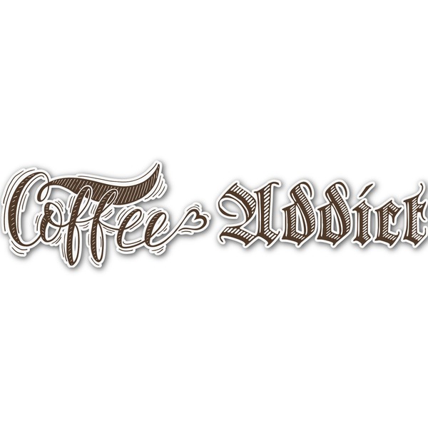 Custom Coffee Addict Name/Text Decal - Medium (Personalized)