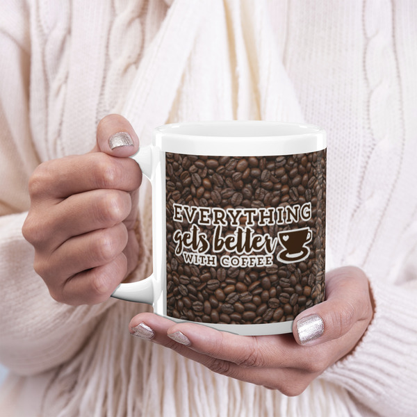 Coffee Addict 20oz Coffee Mug - LIFESTYLE