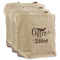 Coffee Addict 3 Reusable Cotton Grocery Bags - Front View