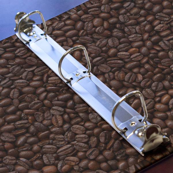 Coffee Addict 3 Ring Binders - Full Wrap - 1" - DETAIL