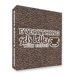 Coffee Addict 3 Ring Binder - Full Wrap