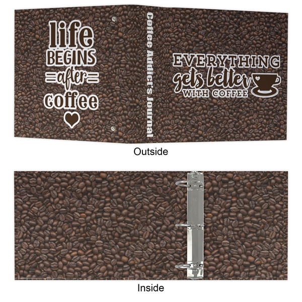 Coffee Addict 3 Ring Binders - Full Wrap - 3" - APPROVAL