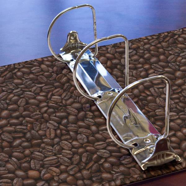 Coffee Addict 3 Ring Binders - Full Wrap - 3" - DETAIL