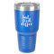 Coffee Addict 30 oz Stainless Steel Tumbler - Royal Blue - Single-Sided
