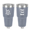 Coffee Addict 30 oz Stainless Steel Tumbler - Grey - Double-Sided