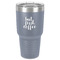 Coffee Addict 30 oz Stainless Steel Ringneck Tumbler - Grey - Front